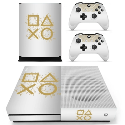 Gamepad decal skin for Xbox one S Console and 2 Controllers Gamepad decal skin for Xbox one S Console and 2 Controllers