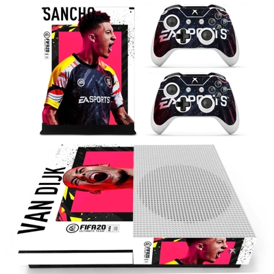 FIFA 20 decal skin for Xbox one S Console and 2 Controllers FIFA 20 decal skin for Xbox one S Console and 2 Controllers