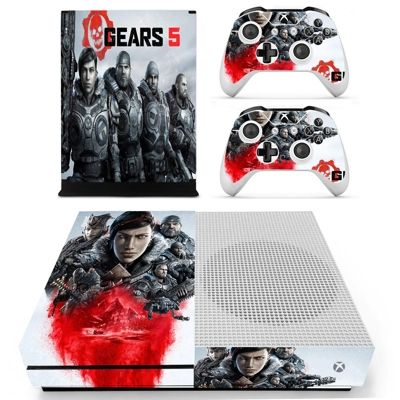Gears 5 decal skin for Xbox one S Console and 2 Controllers Gears 5 decal skin for Xbox one S Console and 2 Controllers
