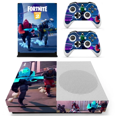 Fortnite decal skin for Xbox one S Console and 2 Controllers Fortnite decal skin for Xbox one S Console and 2 Controllers