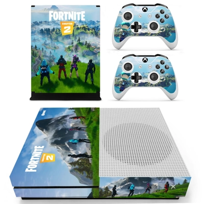 Fortnite decal skin for Xbox one S Console and 2 Controllers