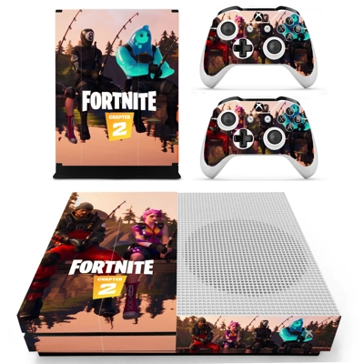 Fortnite decal skin for Xbox one S Console and 2 Controllers