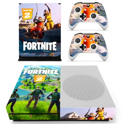 Fortnite decal skin for Xbox one S Console and 2 Controllers