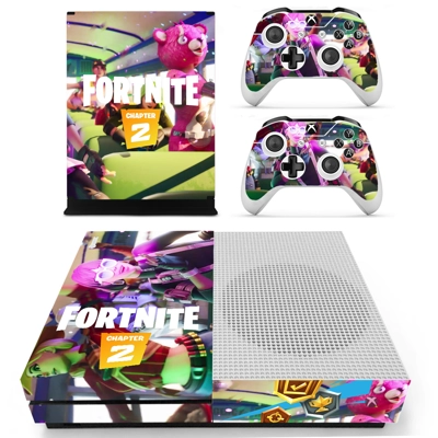 Fortnite decal skin for Xbox one S Console and 2 Controllers Fortnite decal skin for Xbox one S Console and 2 Controllers