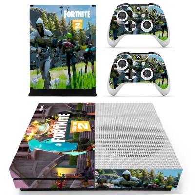 Fortnite decal skin for Xbox one S Console and 2 Controllers Fortnite decal skin for Xbox one S Console and 2 Controllers