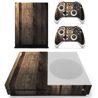 Wood Board decal skin for Xbox one S Console and 2 Control.. Wood Board decal skin for Xbox one S Console and 2 Control..