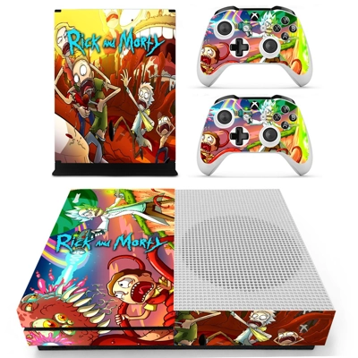 Rick and Morty decal skin for Xbox one S Console and 2 Con.. Rick and Morty decal skin for Xbox one S Console and 2 Con..