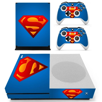Superman decal skin for Xbox one S Console and 2 Controllers Superman decal skin for Xbox one S Console and 2 Controllers