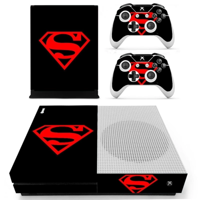 Superman decal skin for Xbox one S Console and 2 Controllers Superman decal skin for Xbox one S Console and 2 Controllers