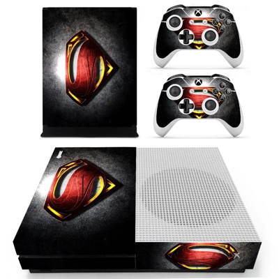 Superman decal skin for Xbox one S Console and 2 Controllers Superman decal skin for Xbox one S Console and 2 Controllers