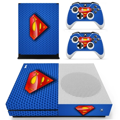 Superman decal skin for Xbox one S Console and 2 Controllers Superman decal skin for Xbox one S Console and 2 Controllers