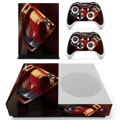 Superman decal skin for Xbox one S Console and 2 Controllers Superman decal skin for Xbox one S Console and 2 Controllers