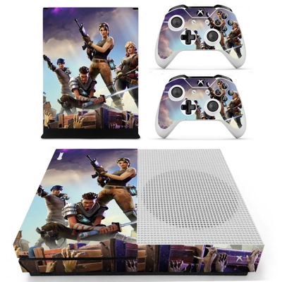 Fortnite decal skin for Xbox one S Console and 2 Controllers