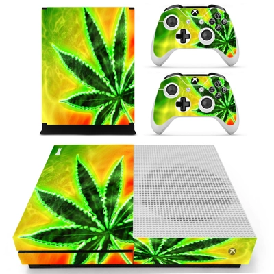Weed Leaf decal skin for Xbox one S Console and 2 Controll.. Weed Leaf decal skin for Xbox one S Console and 2 Controll..