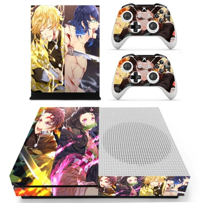 Kimetsu no Yaiba decal skin for Xbox one S Console and 2 Controllers