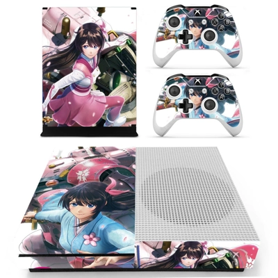 Sakura Wars decal skin for Xbox one S Console and 2 Contro.. Sakura Wars decal skin for Xbox one S Console and 2 Contro..