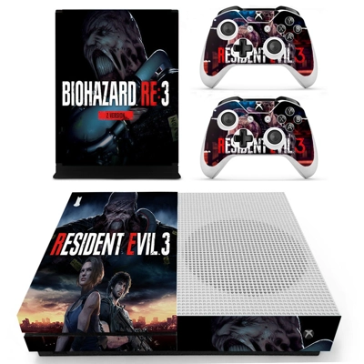 Biohazard RE3 decal skin for Xbox one S Console and 2 Cont.. Biohazard RE3 decal skin for Xbox one S Console and 2 Cont..
