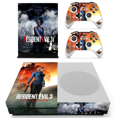 Resident Evil 3 decal skin for Xbox one S Console and 2 Co.. Resident Evil 3 decal skin for Xbox one S Console and 2 Co..