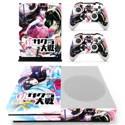 Sakura Wars decal skin for Xbox one S Console and 2 Contro.. Sakura Wars decal skin for Xbox one S Console and 2 Contro..