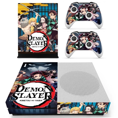 Demon Slayer decal skin for Xbox one S Console and 2 Contr.. Demon Slayer decal skin for Xbox one S Console and 2 Contr..