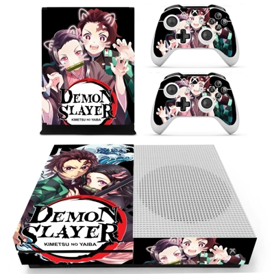 Demon Slayer decal skin for Xbox one S Console and 2 Contr.. Demon Slayer decal skin for Xbox one S Console and 2 Contr..
