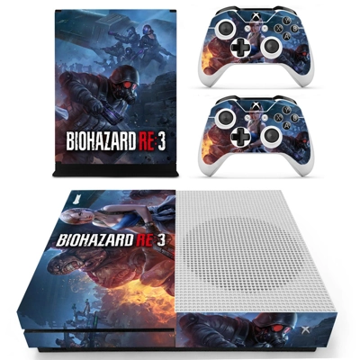 Biohazard RE3 decal skin for Xbox one S Console and 2 Cont.. Biohazard RE3 decal skin for Xbox one S Console and 2 Cont..