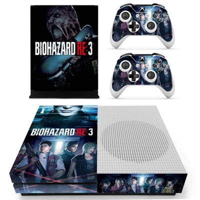 Biohazard RE3 decal skin for Xbox one S Console and 2 Cont.. Biohazard RE3 decal skin for Xbox one S Console and 2 Cont..