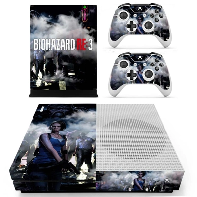 Biohazard RE3 decal skin for Xbox one S Console and 2 Cont.. Biohazard RE3 decal skin for Xbox one S Console and 2 Cont..