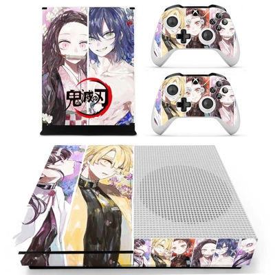 Demon Slayer decal skin for Xbox one S Console and 2 Contr.. Demon Slayer decal skin for Xbox one S Console and 2 Contr..
