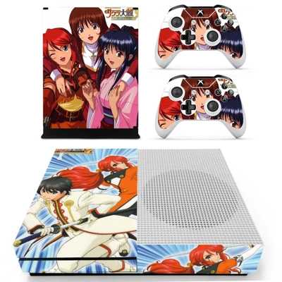 Sakura Wars decal skin for Xbox one S Console and 2 Contro.. Sakura Wars decal skin for Xbox one S Console and 2 Contro..