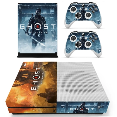 Ghost of Tsushima decal skin for Xbox one S Console and 2 .. Ghost of Tsushima decal skin for Xbox one S Console and 2 ..