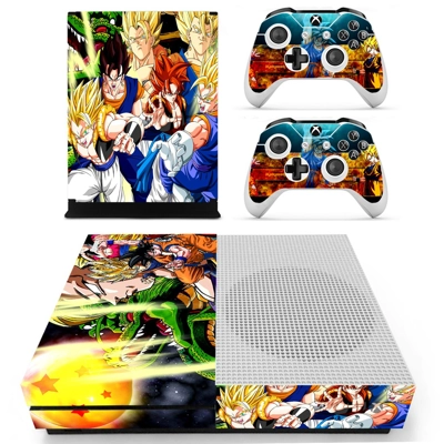 Dragon ball super decal skin for Xbox one S Console and 2 Controllers