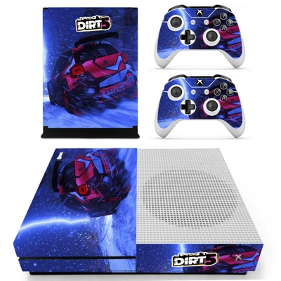 Dirt 5 decal skin for Xbox one S Console and 2 Controllers Dirt 5 decal skin for Xbox one S Console and 2 Controllers