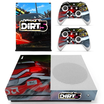 Dirt5 decal skin for Xbox one S Console and 2 Controllers Dirt5 decal skin for Xbox one S Console and 2 Controllers