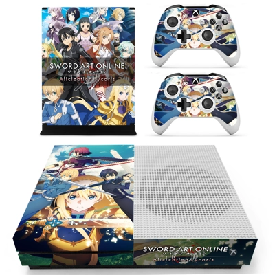 Alicization laycoris decal skin for Xbox one S Console and 2 Controllers