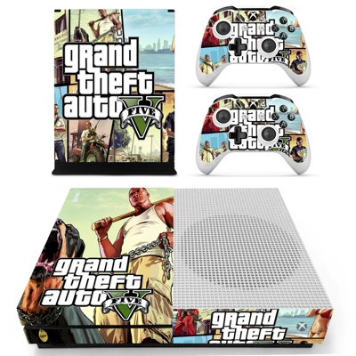 GTA 5 decal skin for Xbox one S Console and 2 Controllers GTA 5 decal skin for Xbox one S Console and 2 Controllers