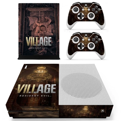 Resident Evil 8 decal skin for Xbox one S Console and 2 Co.. Resident Evil 8 decal skin for Xbox one S Console and 2 Co..