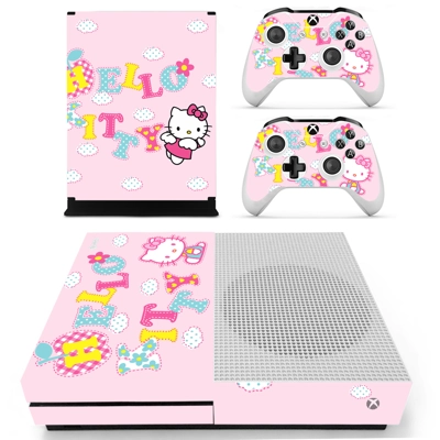 Hello Kitty decal skin for Xbox one S Console and 2 Contro.. Hello Kitty decal skin for Xbox one S Console and 2 Contro..