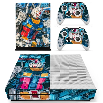 Gundam decal skin for Xbox one S Console and 2 Controllers Gundam decal skin for Xbox one S Console and 2 Controllers