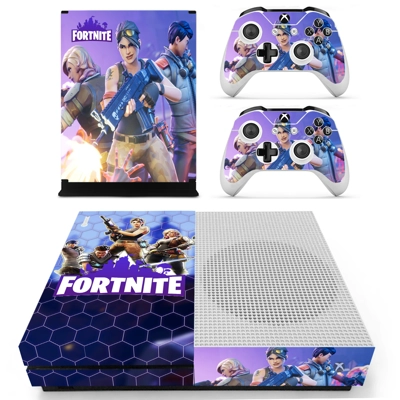 Fortnite decal skin for Xbox one S Console and 2 Controllers Fortnite decal skin for Xbox one S Console and 2 Controllers