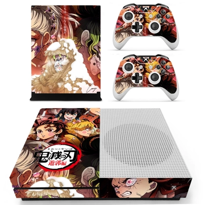 Demon Slayer decal skin for Xbox one S Console and 2 Contr.. Demon Slayer decal skin for Xbox one S Console and 2 Contr..