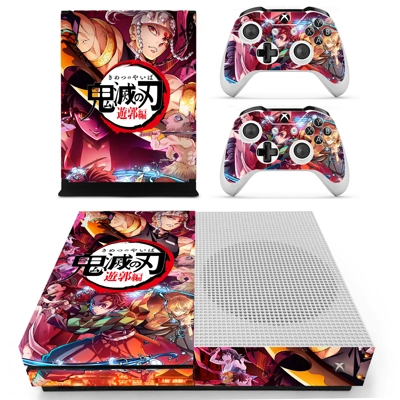Demon Slayer decal skin for Xbox one S Console and 2 Contr.. Demon Slayer decal skin for Xbox one S Console and 2 Contr..