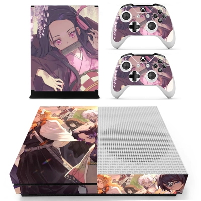 Demon Slayer decal skin for Xbox one S Console and 2 Contr.. Demon Slayer decal skin for Xbox one S Console and 2 Contr..