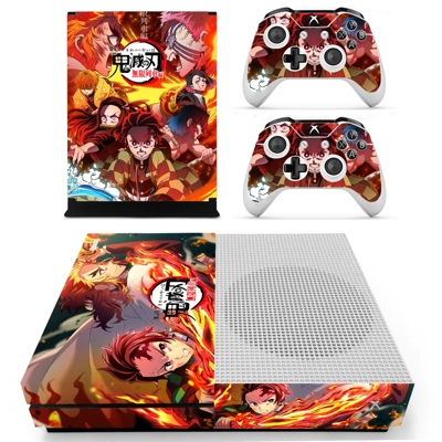 Demon Slayer decal skin for Xbox one S Console and 2 Contr.. Demon Slayer decal skin for Xbox one S Console and 2 Contr..