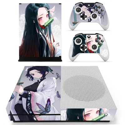 Demon Slayer decal skin for Xbox one S Console and 2 Contr.. Demon Slayer decal skin for Xbox one S Console and 2 Contr..