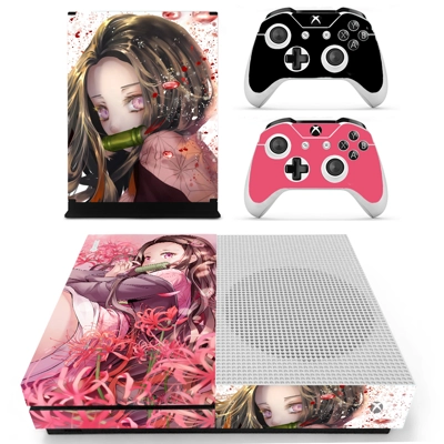 Demon Slayer decal skin for Xbox one S Console and 2 Contr.. Demon Slayer decal skin for Xbox one S Console and 2 Contr..