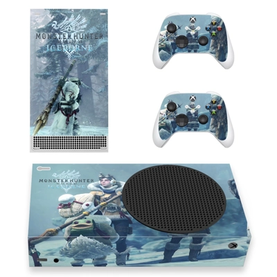 MHW Iceborne decal skin for Xbox Series S Console and 2 Controllers