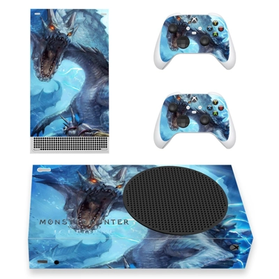 MHW Iceborne decal skin for Xbox Series S Console and 2 Controllers