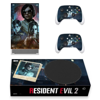 Resident Evil 2 decal skin for Xbox Series S Console and 2 Controllers