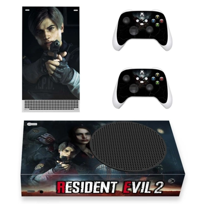 Resident Evil 2 decal skin for Xbox Series S Console and 2 Controllers
